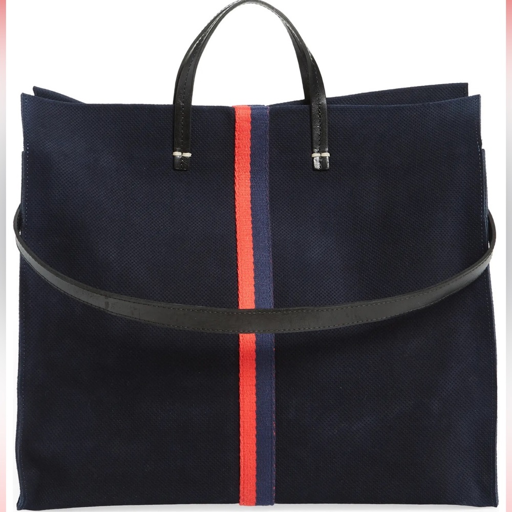 NWOT Clare V. Simple Perforated Suede Tote